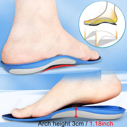 EID 1/2 Pairs Premium Orthopedic Sport Insoles EVA Health Sole Pad Running Insert Arch Support Plantar Fasciitis man women