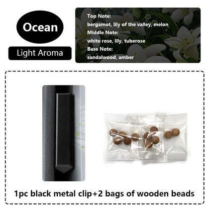For Tesla Model 3/Y Air Freshener - Invisible Design -Automatic Deodorizer Fragrance Diffuser Car Aromatherapy Wooden Bead