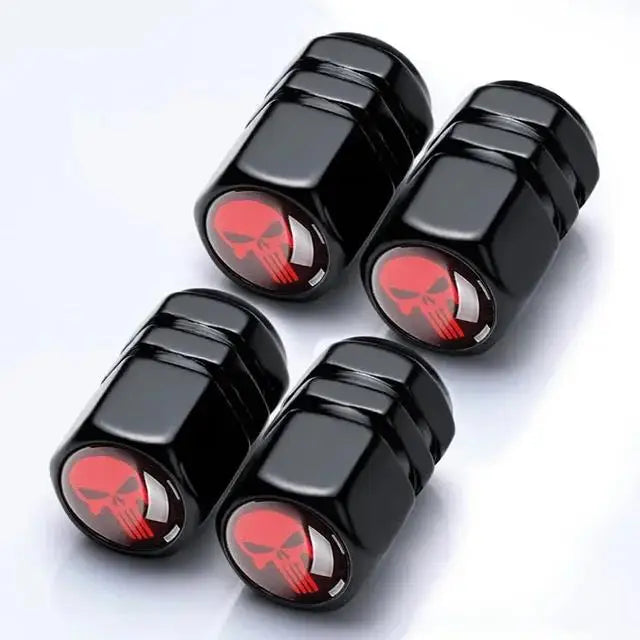 Champ Aluminum Car Tire Valve Stem Caps Wheel Nipple Cover AirCover Cap Set for Cars SUVs Bike Trucks BHL1858-FRO