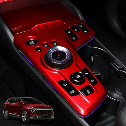 Car Center Control Panel For Tuning Kia Sportage NQ5 2022 2023 Left Hand Drive Gear Shift Cover Central Decal Protection