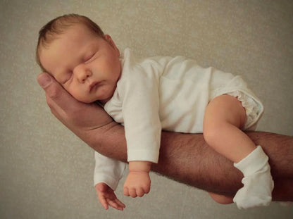 NPK 19inch Lifelike Reborn Doll Hand Root Hair Soft Body Marley Bebe Limited Edition Newborn Doll Collectible