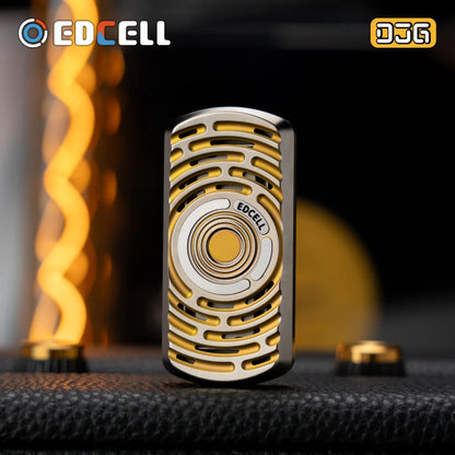DJG & EDCELL Dexjelly Tuning Fork Poker Push Slider Anodic Oxidation Of Titanium Slider Fidget Stress Toys
