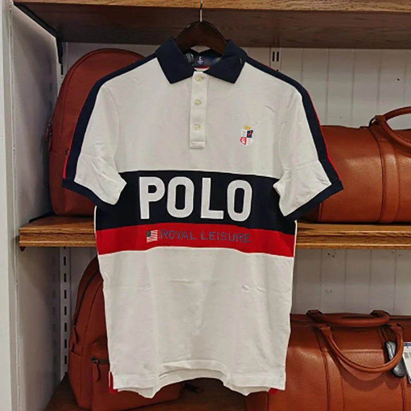 【High-quality】XS-7XL Summer Men's POLO Short Sleeve T-shirt Cool and Breathable POLO Shirt Business Casual Sweat-absorbing Top