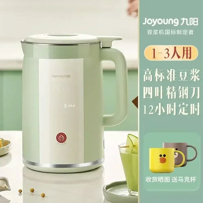 220V Joyoung Soy Milk Maker, 1L Automatic Blender, IMD Touch Screen, 8 Functions, 3-12h Timer, for Smoothies & Soup LYH