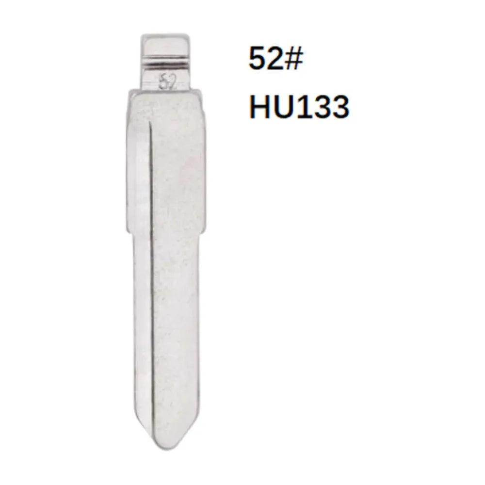 10Pcs 52# HU133R HU87 Metal Blank Uncut Universal Remotes Flip Blade For KD VVDI JMD Remote For Fiat Suzuki Swift Nissan Opel