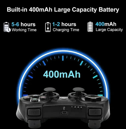 Bluetooth PS3 wireless gamepad gamepad vibration neutral wireless environmental protection ABS material snowflake button Perfect