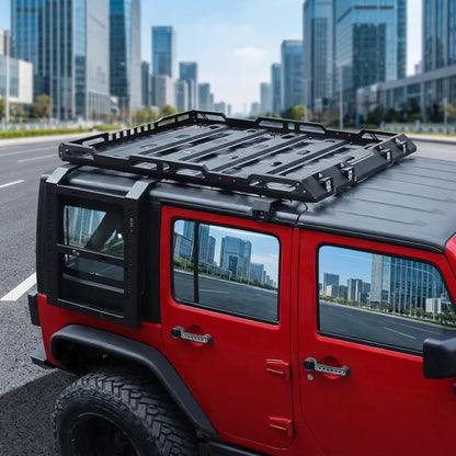 Bestseller 4X4 Car Roof with LED Ladder Lage Rack Mount Kit Cargo Basket for Wrangler JK JKU JL Gladiator
