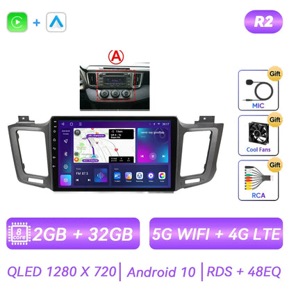 For Toyota RAV4 Rav 4 XA40 2012 - 2018 Car Radio Android Multimidia Player Navigation GPS Carplay Auto Stereo Intelligent System