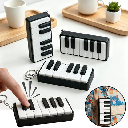 3D Printed Piano Key Pendant Pressure Relief Toys Birthday Gifts Mini Portable Hanging Ornaments Fidgets Toys Kid Fidget Spinner