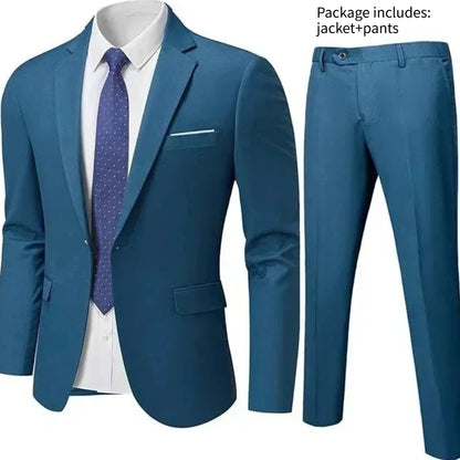 Elegant Men Suit For Wedding 3 Pieces 2 Sets Jackets Vest Pants Blazers Full Fashion Slim Fit Coats 2025 Formal Classic Costume