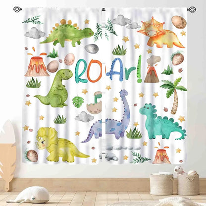 ABC Alphabet Classroom Curtains,Kids Cartoon Animal Educational Learning Cute Colorful Back to School Decorations Window Drapery