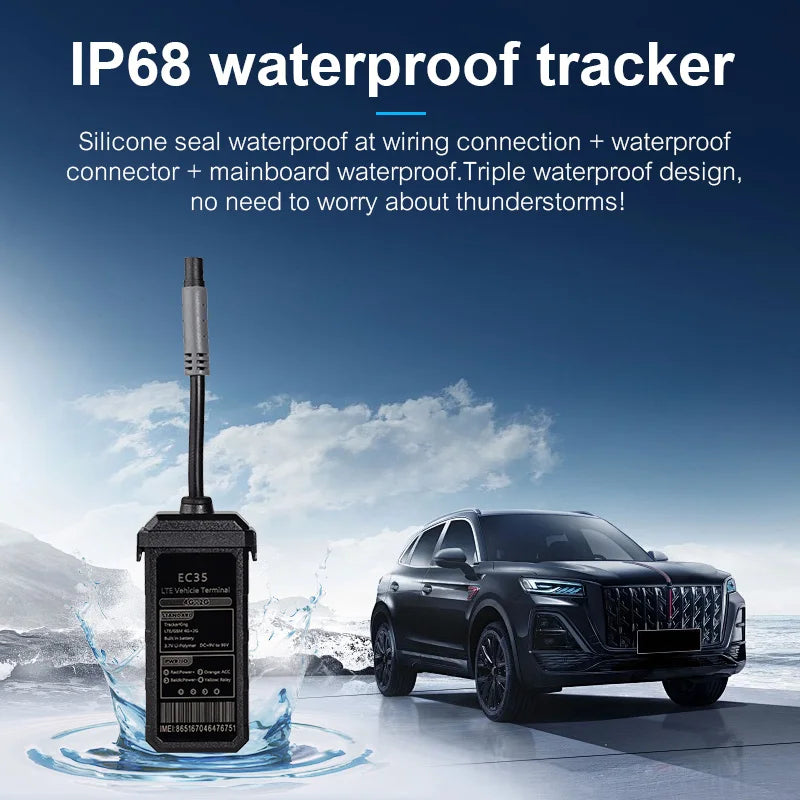 TrackerKing EC35 4G GPS Tracker IP67 Waterproof Mini Car Tracker for Car SUV Truck Bus ST901 EC35 rastreador gps tracking Device