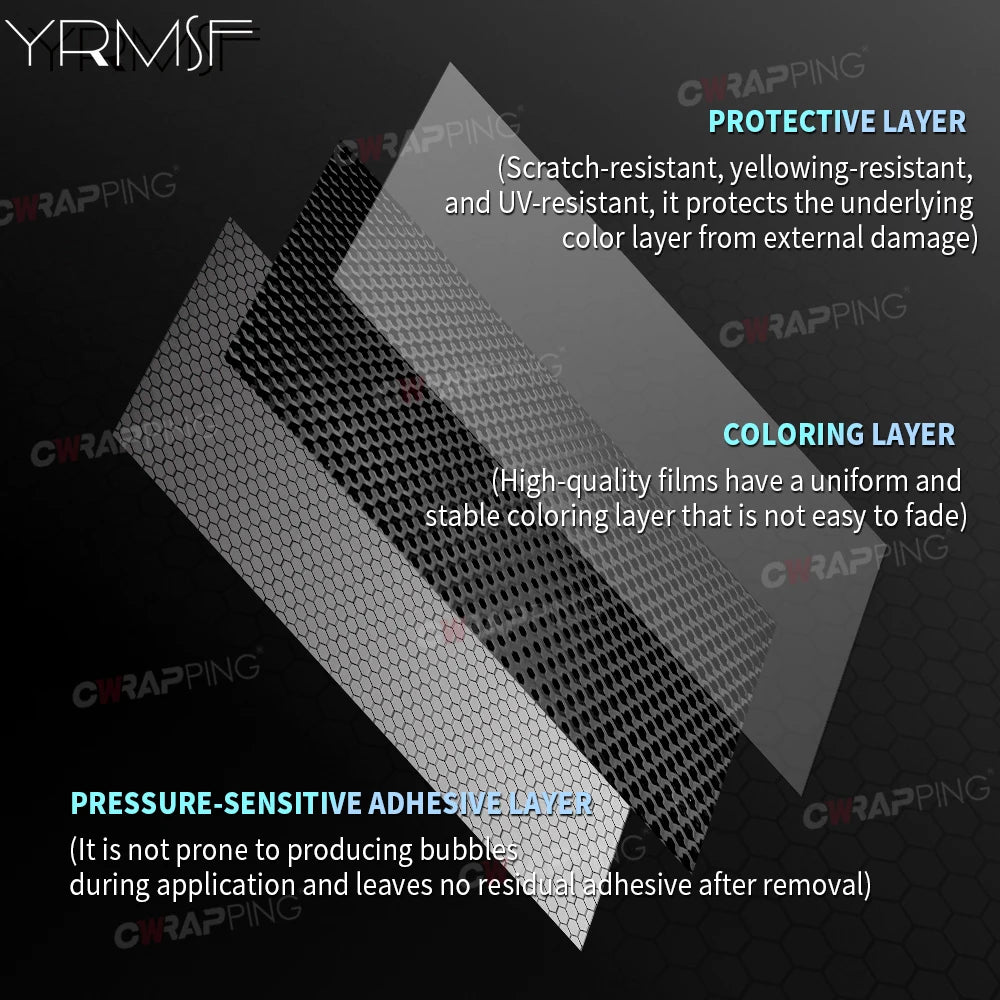 TPF Vinyl Paper for Car Film Covering Carbon Fiber Wrap Exterior Car Stickers Motorcycle Adhesive Vinyl Motorcycles Sticker Foil