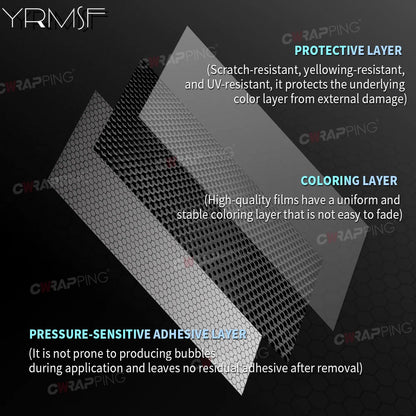 TPF Vinyl Paper for Car Film Covering Carbon Fiber Wrap Exterior Car Stickers Motorcycle Adhesive Vinyl Motorcycles Sticker Foil