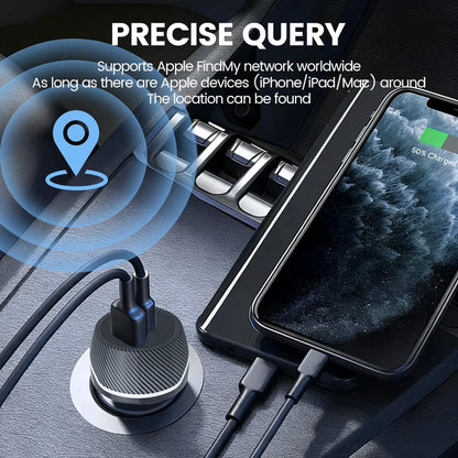 Car Charge GPS Locator Tracker Android & IOS 20W USB Phone Fast Charging Type C QC3.0 With iPhone Google Find My Official App