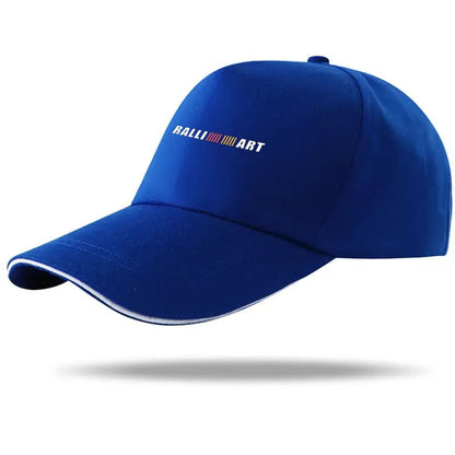 Car Hats Casual Baseball Caps Sunscreen Cotton Ventilate Hat for MITSUBISHI RALLIART Auto Accessories