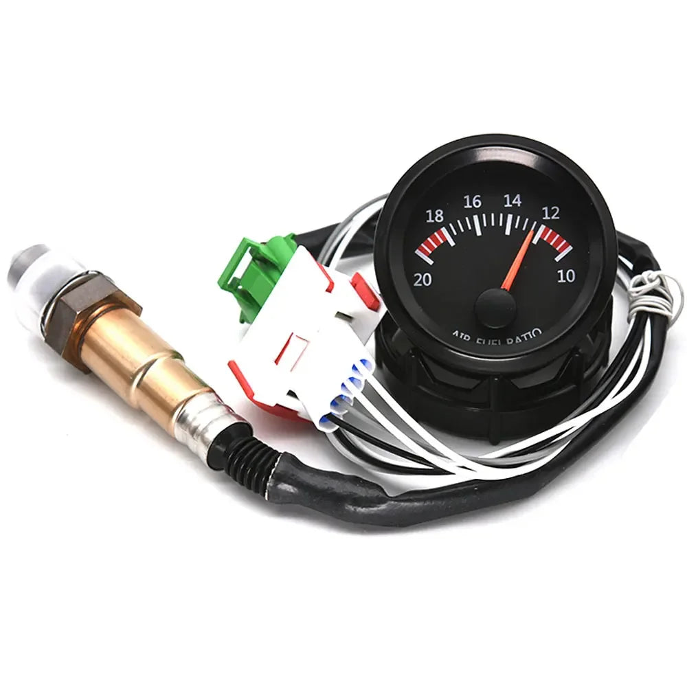 52mm Universal Car Auto Air Fuel Ratio Gauge 10-20 or with Narrowband O2 Oxygen Sensor  Car Gauge for 12V Racing Car