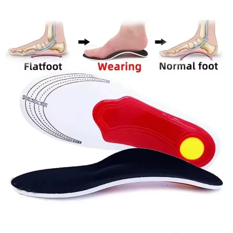 1-6pairs Orthopaedic Insoles Sole Shock-absorbing Insoles Orthopaedic with Arch Support Feet Ease of Air Movement Damping Insole