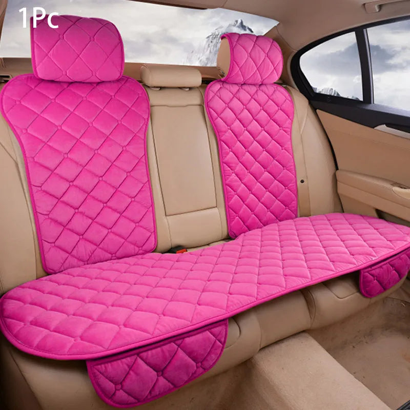 SEAMETAL Winter Car Seat Cover Soft Warm Car Seat Cushion Universal Plush Interior Protector Mat Auto Seats Cover Accessories