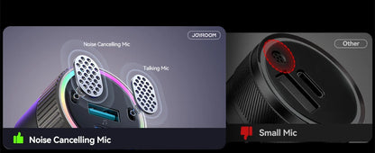 Joyroom 60W Bluetooth 5.4 Car FM Transmitter PD QC 3.0 Cigarette Lighter Adapter Hands-Free Call Fast Charging Car Charger