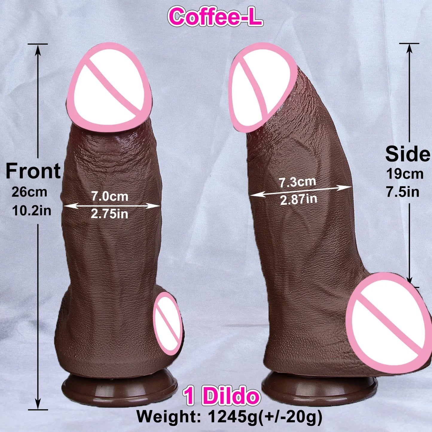 4 Sizes Realistic XXL Thick Penis Soft Silicone Dildo Male Genitals Vaginal Masturbation Suction Cup Dick Woman Anal Sex Toys