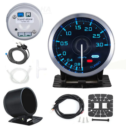 HA Accessories 60mm Auto Gauge Meter 7Color Def i Advance A1 Oil Pressure Turbo Boost EGT Exhaust Temp Tachometer Water Oil Temp
