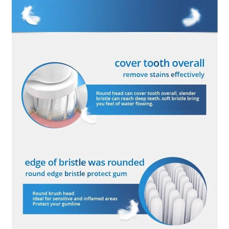 Oral B EB60 Sensi Ultrathin Electric Toothbrush Heads Soft Superfine Bristles Gentle Cleaning Sensitive Gum Protect Gum Bleeding