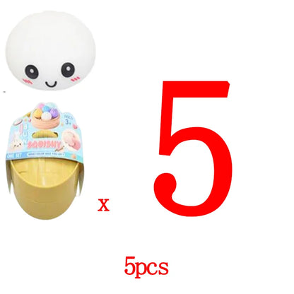 In stock hot sales 6 Cm Giant Dumpling 4 Inch Dumpling Stress Bun Anxiety Soft Decompression Dough For Adults Skateboard