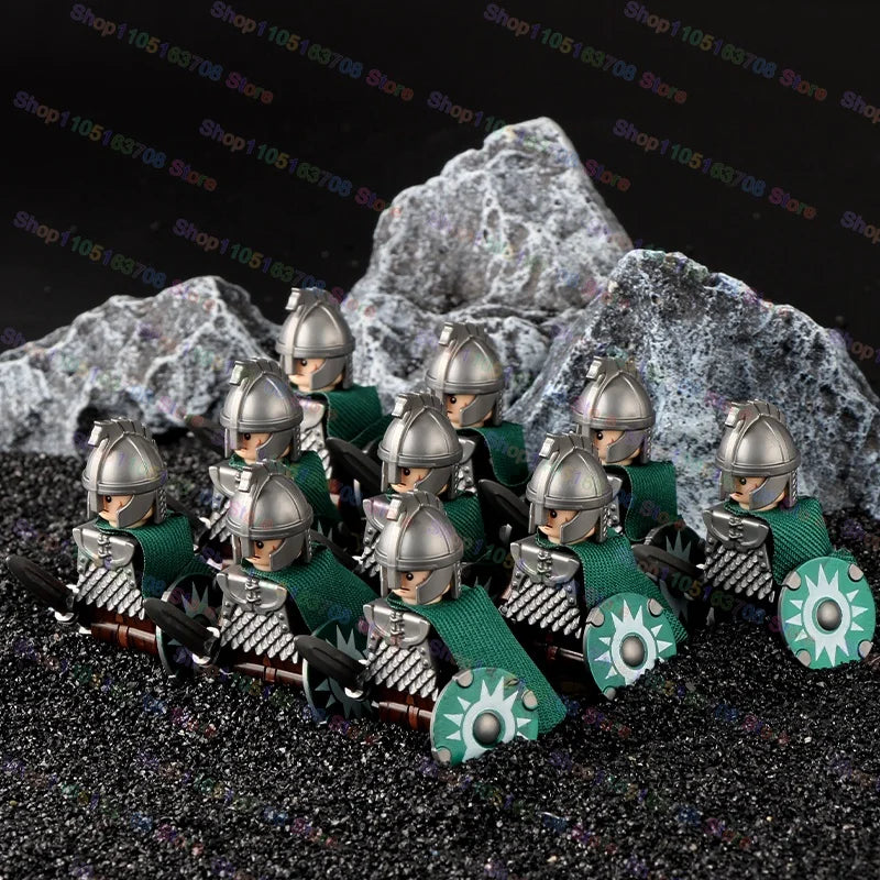Medieval Knights Building Blocks Warrior Soldiers Crusaders Hospital Teutonic Knight Legion Figures Block Toys Accessories
