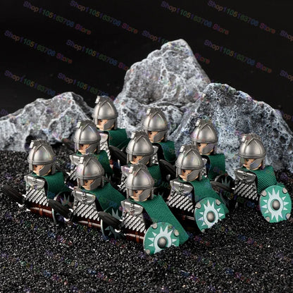 Medieval Knights Building Blocks Warrior Soldiers Crusaders Hospital Teutonic Knight Legion Figures Block Toys Accessories