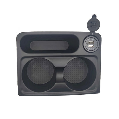 With USB water cup holder for V73 V75 V77 Mitsubishi Pajero 3 console box cup holder shogun Montero interior