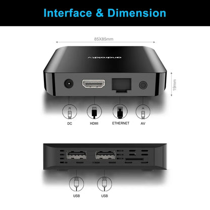 TV98 ATV Plus TV Box 8GB 128GB Android14 Allwinner H313 Quad Core 4G 5G Dual Wifi BT5.0 Smart Voice control HD 4K 8K TV Box iptv