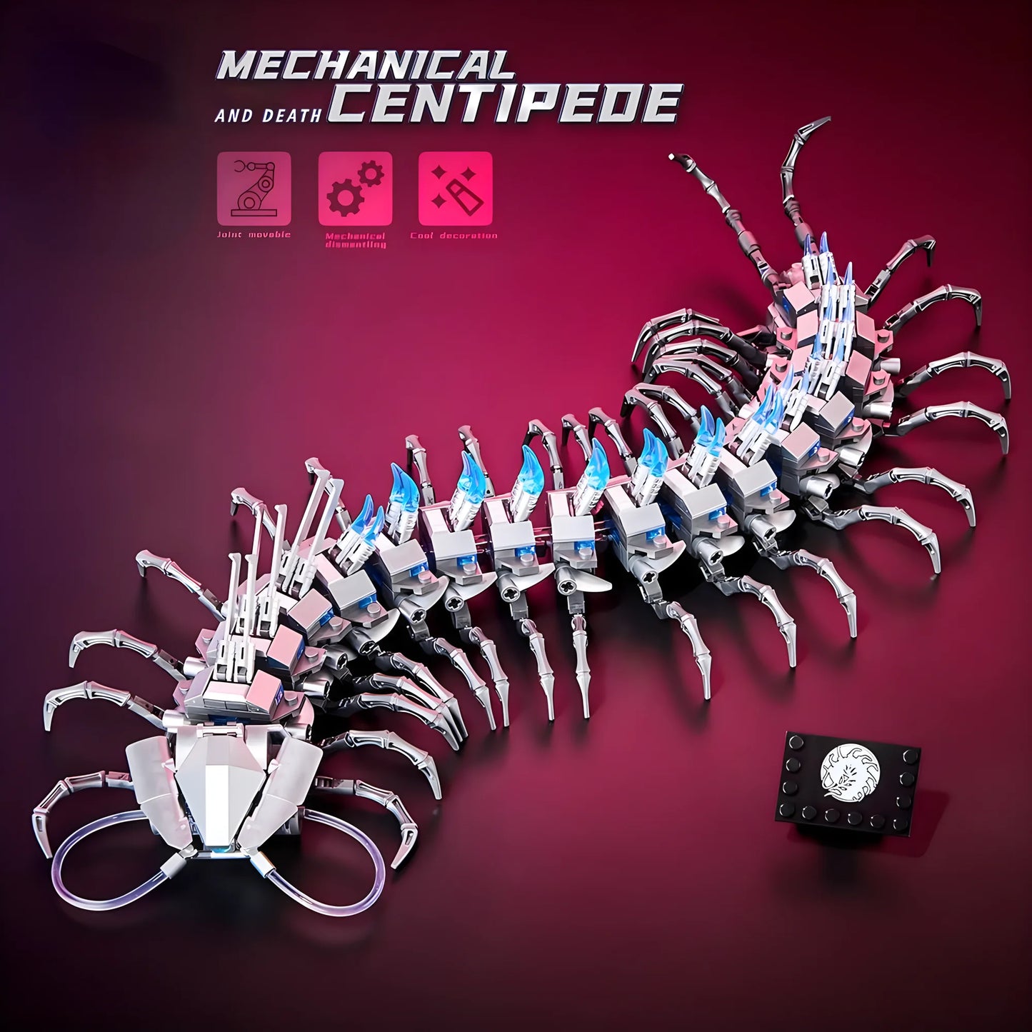 Building blocks toy Mech Centipede mechanical modeling puzzle building blocks birthday gift