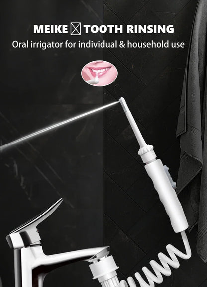 Water Dental Flosser Faucet Oral Irrigator Floss Dental Irrigator Dental Pick Oral Irrigation Teeth Cleaning Machine
