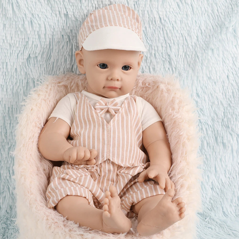 IVITA WB1583 19.68inch 4.29kg 100% Full Body Silicone Reborn Baby Doll Realistic Boy Unpainted Dolls DIY Blank Children Toys