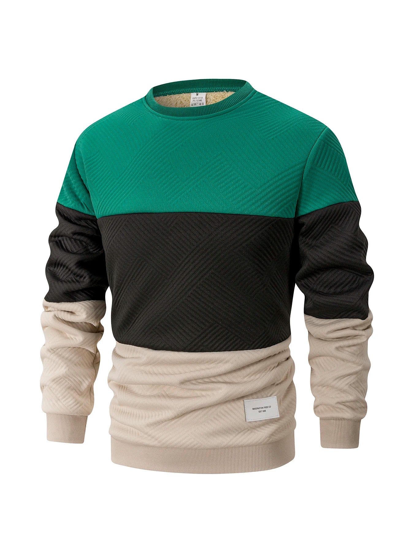 Autumn Winter Men's Crew Neck Pullover Casual Thicker Sweatshirt Long Sleeve Warm Slim Knitted Sweaters Streetwear Men Clothing