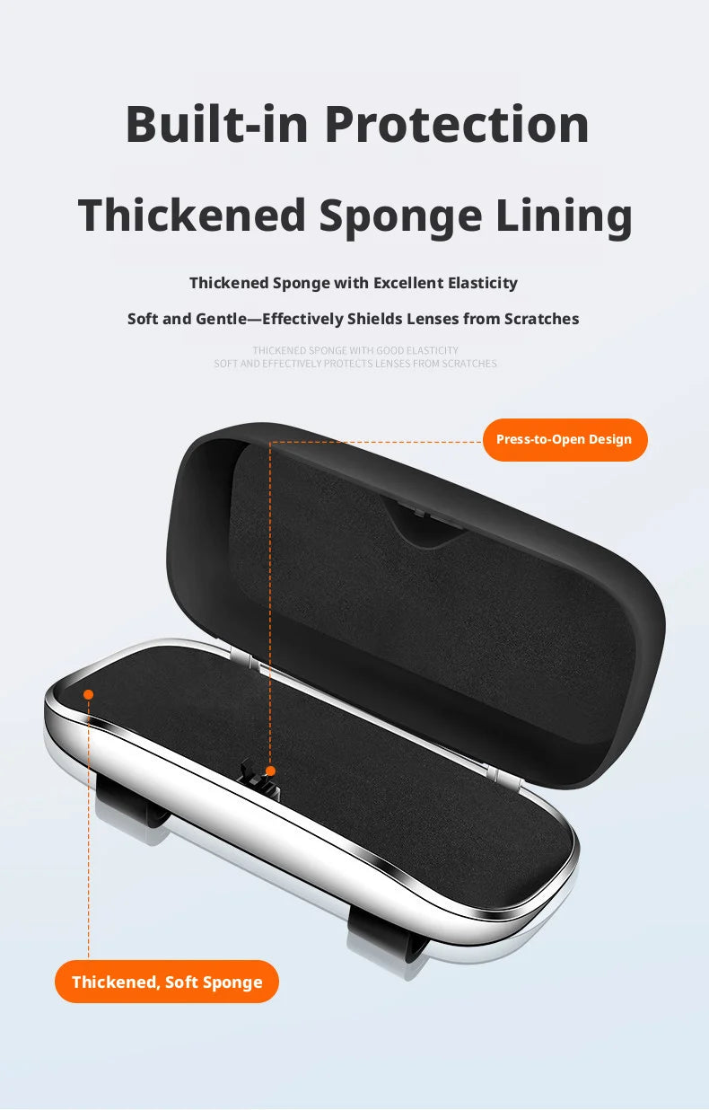 Compatible with Geely Galaxy L7 eyewear case L6/E5/Starship 7EMi car sunglasses holder, car sunshade storage box.