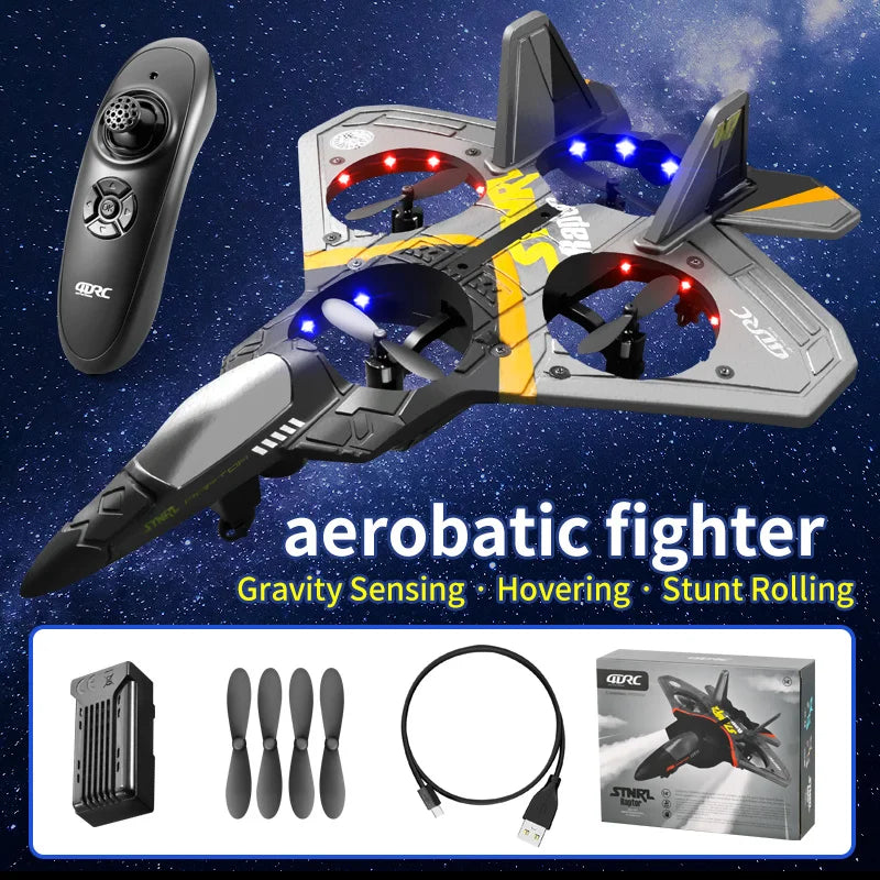 4DRC V17 RC Plane 2.4G Radio Control Fighter Hobby Plane Glider Airplane EPP Foam Remote Control Airplane RC Drone Kids Toys