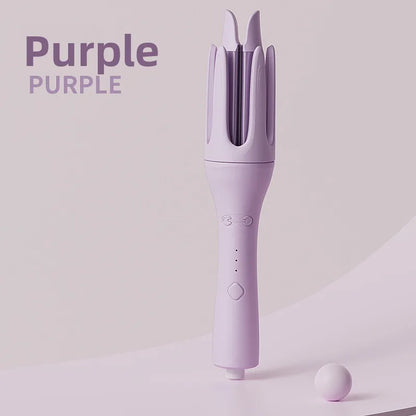 Automatic Rotating Curling Iron, Big Wave Hair Curler, Korean Style Lazy Curling Iron, Damage-Free Hair Styling Tool