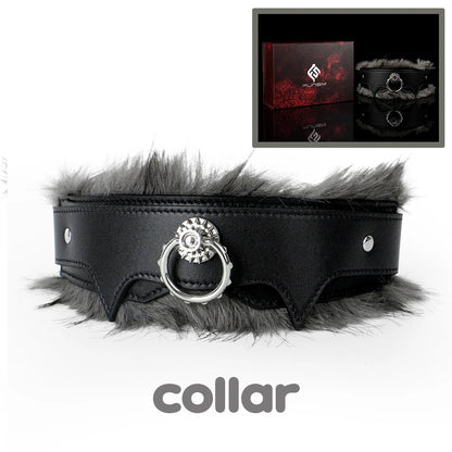 NNSX Microfiber Leather BDSM Paddle/Fluffy Handcuffs/Collar Bondage Sex games Erotic Toys Sex Toy for Men Women Couples