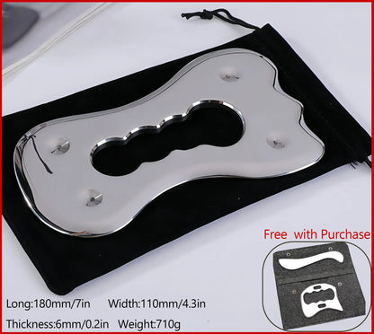 Stainless Steel Gua Sha Massage Tools Muscle Scraper Tool,Graston Tool Set for myofascial Release,Scar Tissue Massager for Back