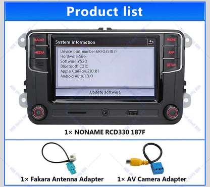 NONAME RCD330 Plus Carplay Car Radio Android Auto MIB Navigator Player 6RF035187F for VW Tiguan Golf 5 6 MK5 MK6 Passat Polo