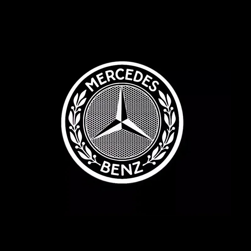 QQ 2pcs Car door welcome light logo Emblem Mercedes Benz AMG A C E GLC GLA GLE GLB Class W177 W205 W212 W213 X253 X156 W166 X247