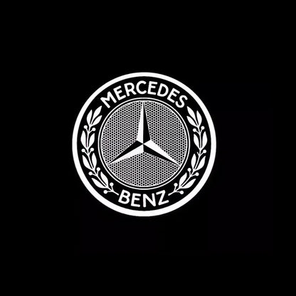 QQ 2pcs Car door welcome light logo Emblem Mercedes Benz AMG A C E GLC GLA GLE GLB Class W177 W205 W212 W213 X253 X156 W166 X247