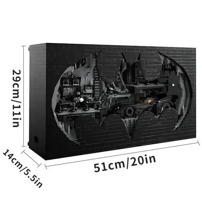 Cheapest 3981Pcs Bat Shadow Box Model Bricks Modular Super Hero Building Blocks Sets Adults Collect Christmas Gifts