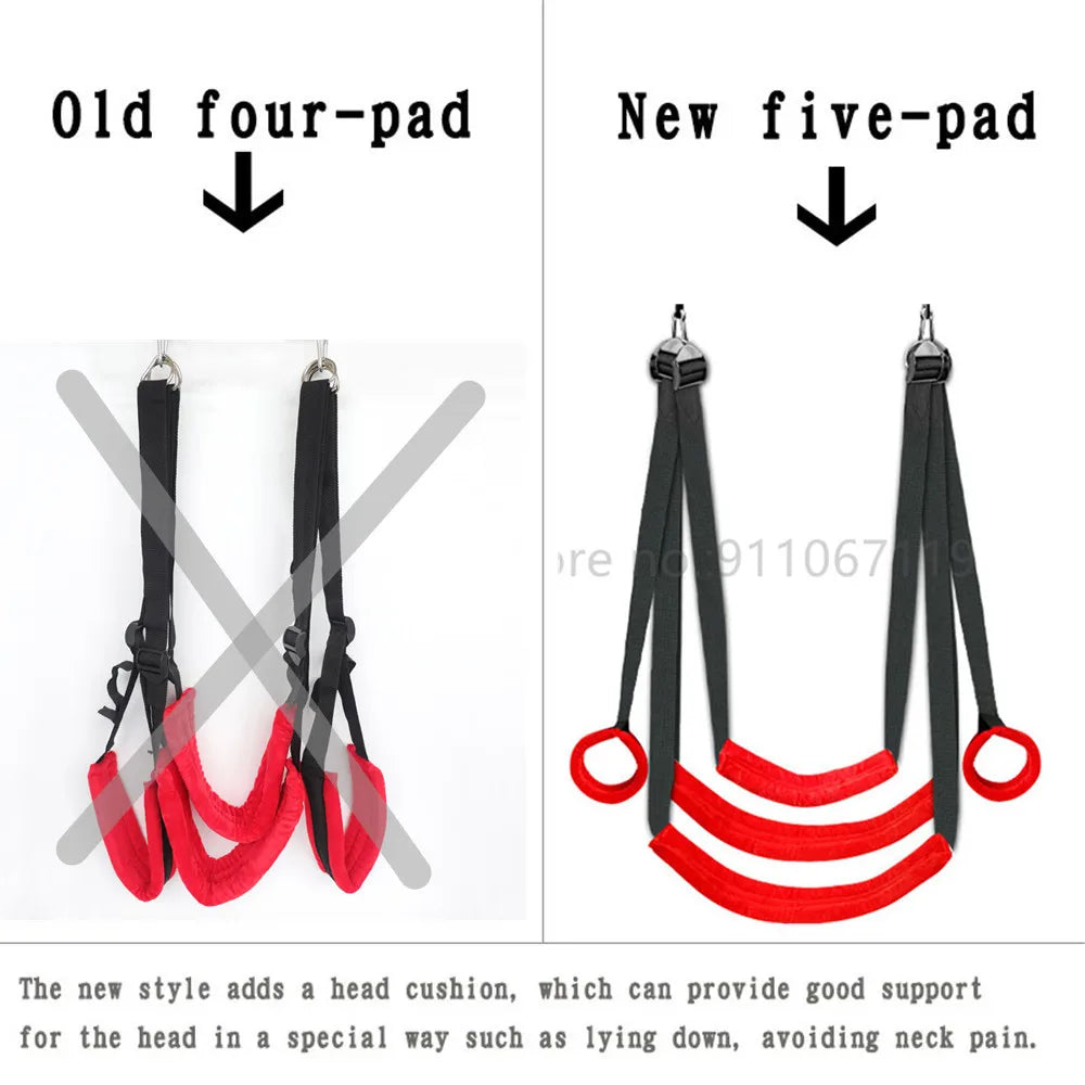 Soft Sex Swing Chairs Furniture Fetish BDSM Bondage Love Adult Games Hanging Door Swings Erotic Sex Toys for Couples Women Men