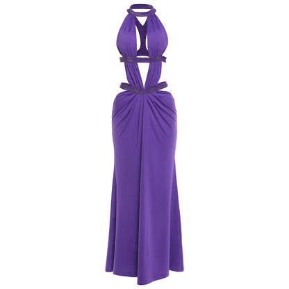 Sisterlinda Elegant Dress Women Chic Backless Patchwork Sparkle Bandage Irregular Sleeveless Sexy Beach Vacation Hottie Vestidos