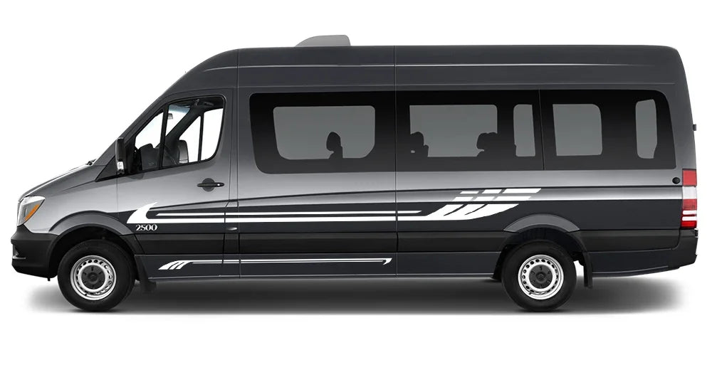 Car Body Side Stickers for Camper RV Van Motorhome Caravan Racing Sport Stripes Vinyl Decal Decoration Auto Tuning Accessories