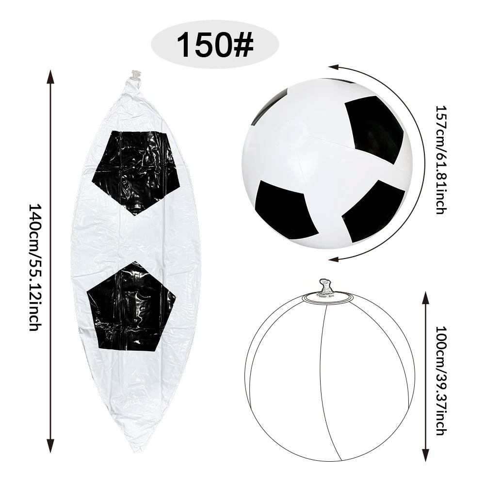 Outdoor beach, grassland, entertainment, inflatable soccer game, environmentally friendly, thickened three color PVC big ball