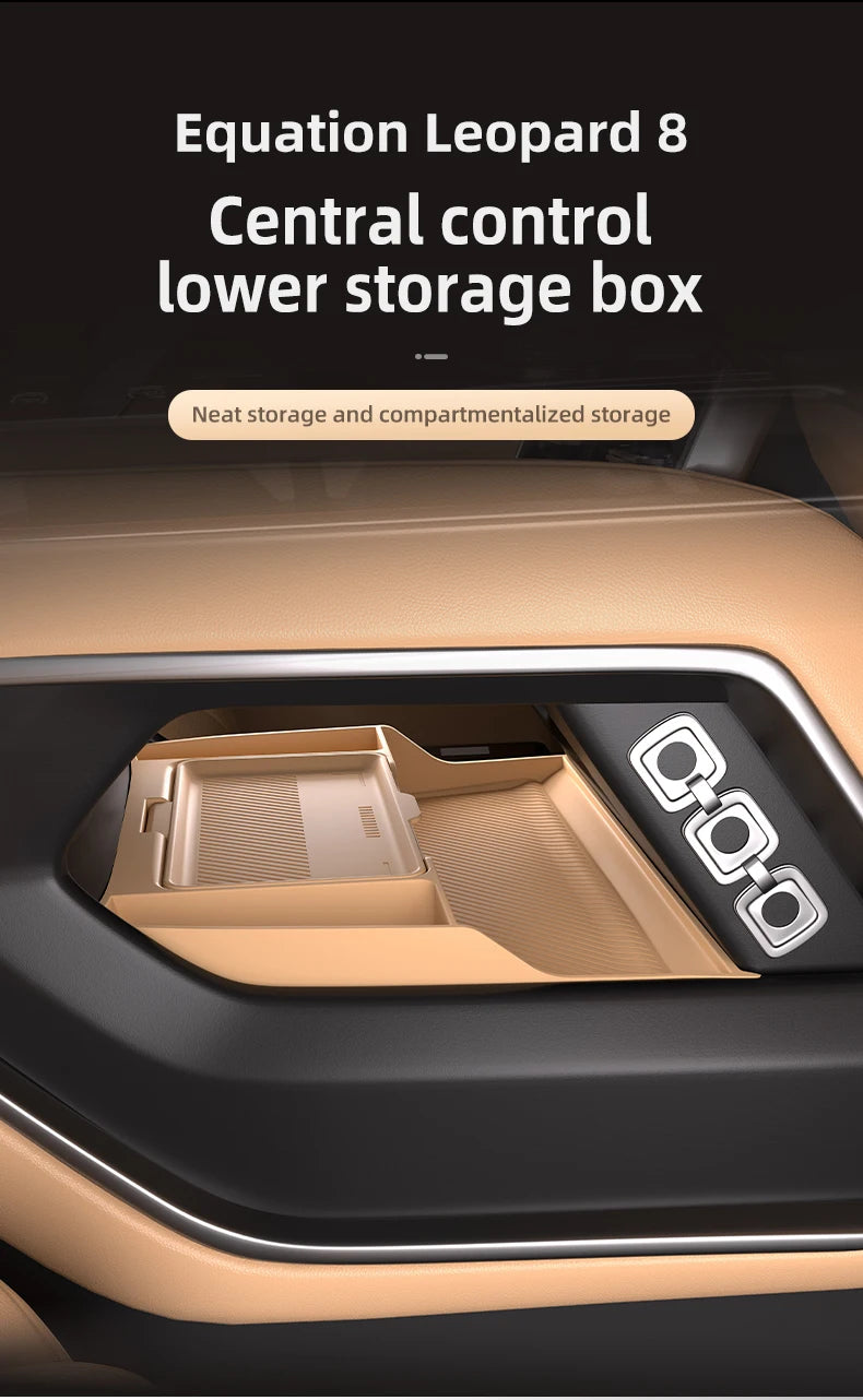 For ‌‌2024 Formula Leopard 8 Denza B8 Storage Box Center Armrest Hidden Box Cup Holder Organizer Interior Accessories